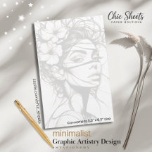 Papelaria de Design de Arte Gráfica Minimalista