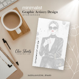 Papelaria de Design de Artes Gráficas Minimalista