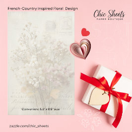Papelaria de Design Floral Vintage Shabby-Chic