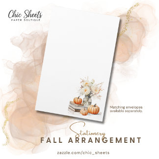 Papelaria de Design Shabby Chic de Flores de Outon