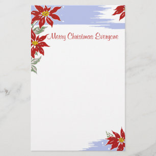 Papelaria de Natal Poinsettias 2