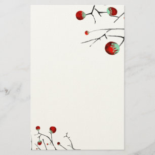 Papelaria de papel de arte com acabamento em relev
