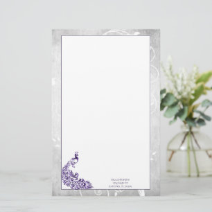 Papelaria de Peacock Roxo