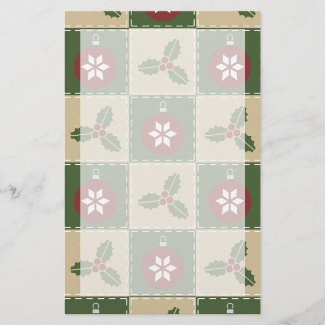 Papelaria de Quilt de Natal (Frente)