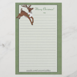 Papelaria de Reindeer de Natal