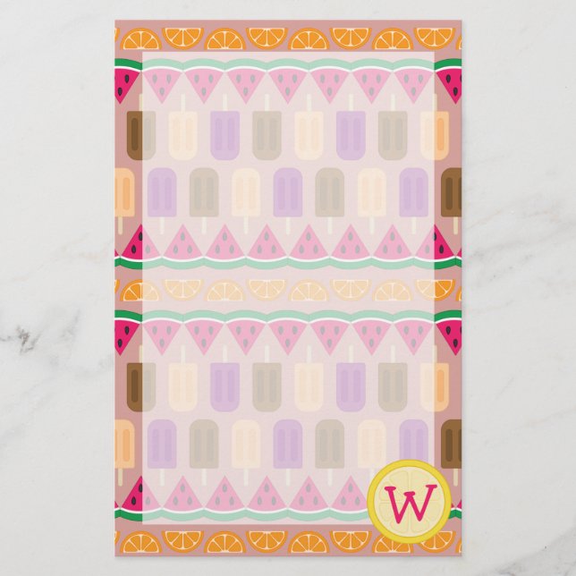 Papelaria de Summer Sweets (Frente)