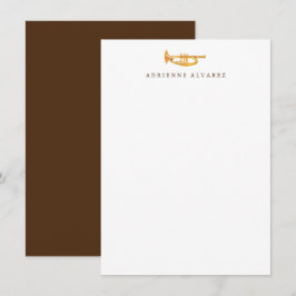 Papelaria De Trompete - Cartões De Nota De Trompet