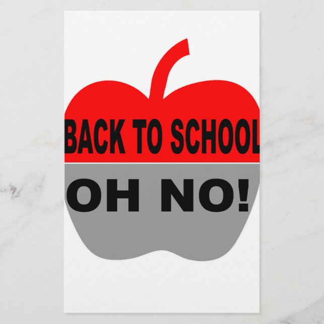 Papelaria De Volta À Escola Oh Não (Frente)