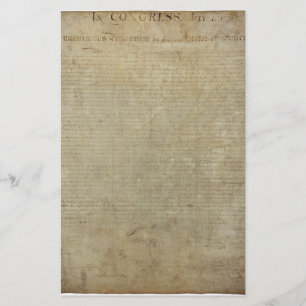 Papelaria Declaração de independência original