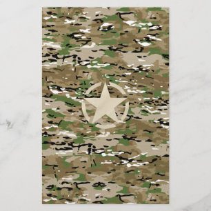 Papelaria Decoração da Camouflagem de Estêncil Estelar