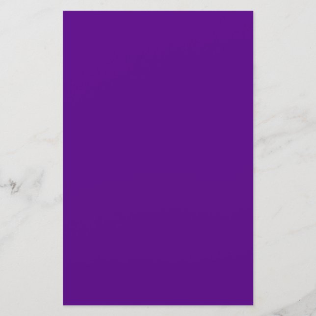Papelaria Decoração de Cor do Ênfase Roxo (Frente)