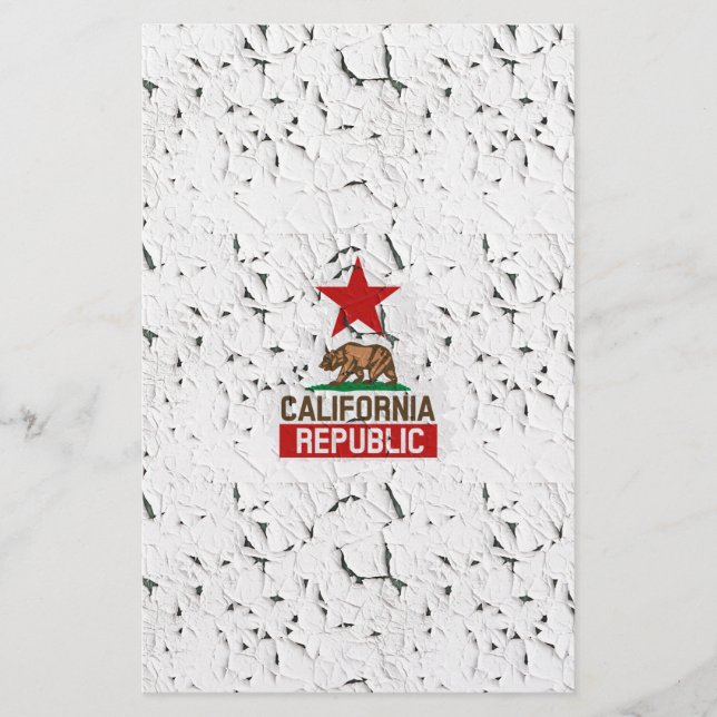 Papelaria Decoração de Tinta de Despejo da República da Cali (Frente)