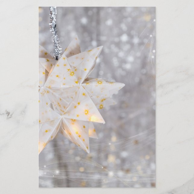 Papelaria Decoração em Estrela de Papel de Natal (Frente)