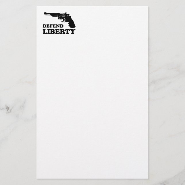 Papelaria Defender a liberdade (Frente)