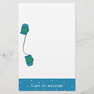 Papelaria Deixem-na Neve na Carta de Natal