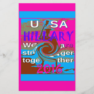 Papelaria Democratas Hillary Pelo Presidente dos EUA