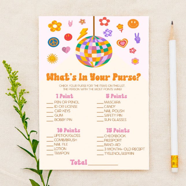 Papelaria Desco do Retro 70 O que há no jogo de Chá de frald (Criador carregado)