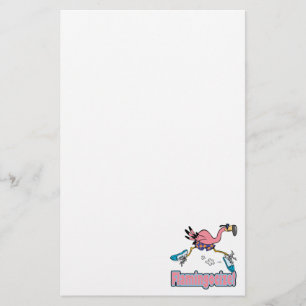 Papelaria desenho animado flamingocize corrida flamingo