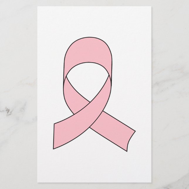 Papelaria Desenho de Fita Rosa (Frente)