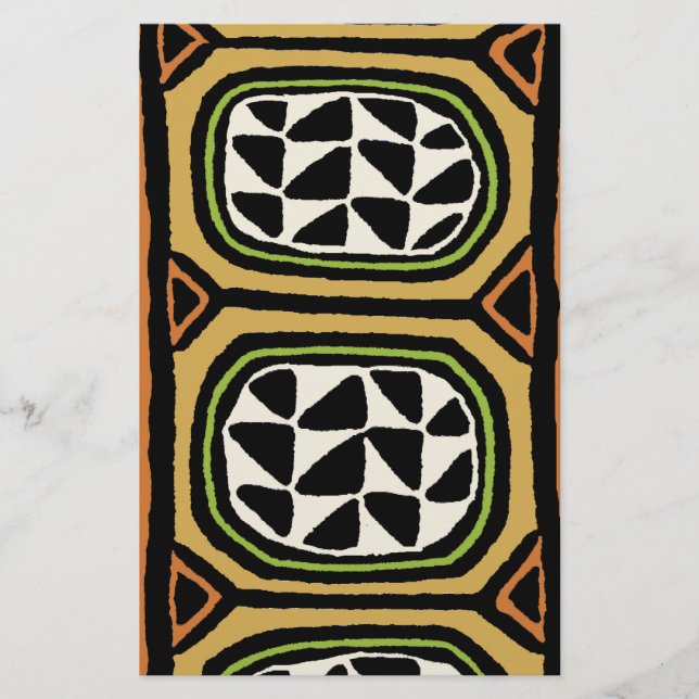 Papelaria Desenho de Têxtil Kuba Africano (Frente)