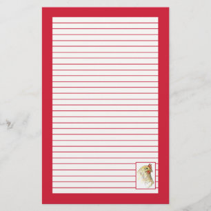 Papelaria Desenho vermelho do pássaro da galinha da galinha
