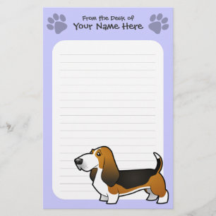 Papelaria Desenhos animados Basset Hound