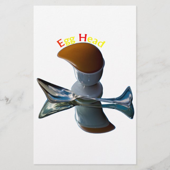 Papelaria Desenhos Excêntricos de Cabeça de Ovo (Frente)