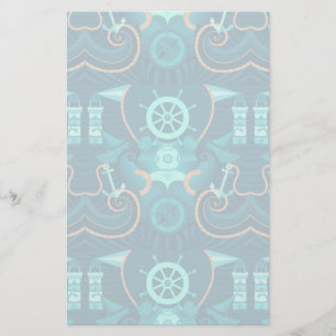 Papelaria Design azul náutico
