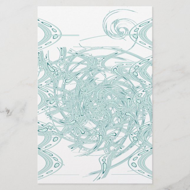 Papelaria Design claro verde branco (Frente)