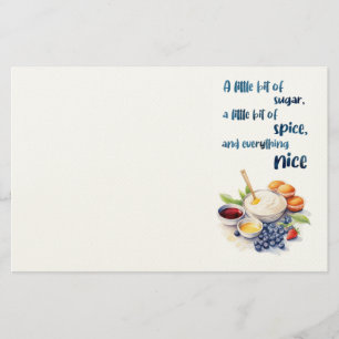 Papelaria design de bolo doce