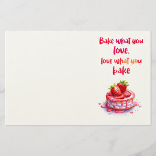 Papelaria design de bolo doce