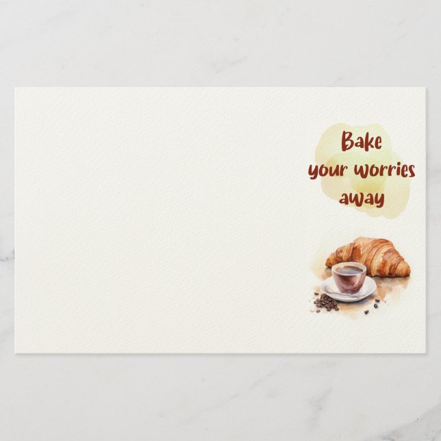 Papelaria design de bolo doce (Frente)