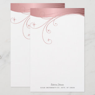 Papelaria Design de Escala Superior do Rosa Blush