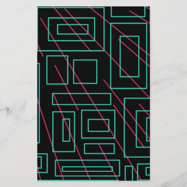 Papelaria design de fundo preto (Frente)