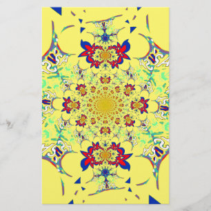 Papelaria Design de Impressão de Arte com Damasco Brilhante