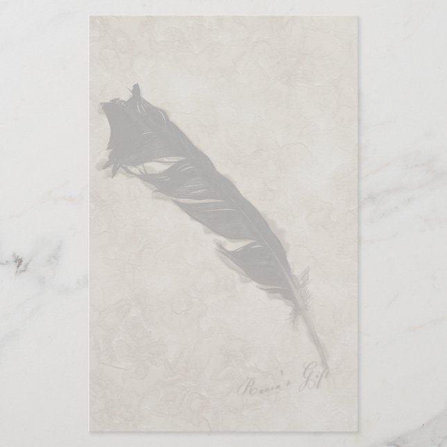 Papelaria Design de Raven's Feather Bird-lover (Frente)