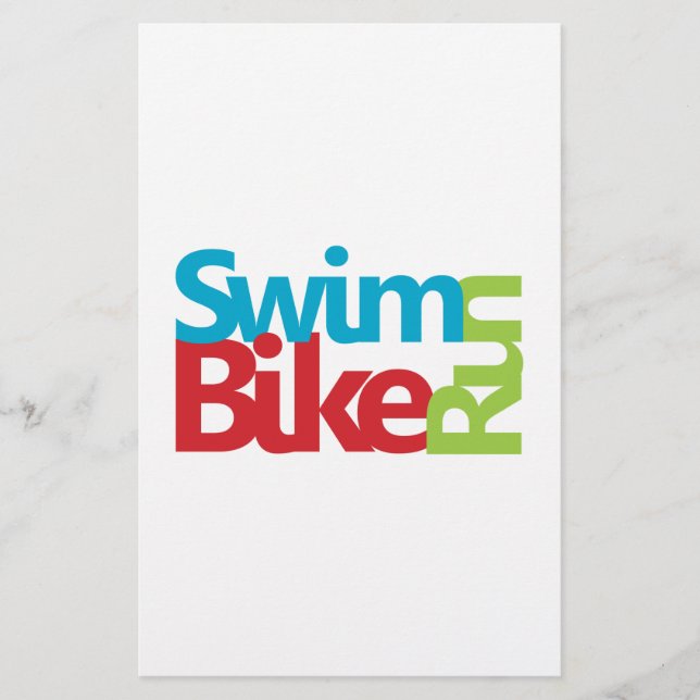 Papelaria design de Triathlon legal (Frente)