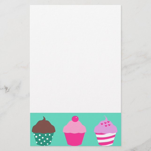 Papelaria Design dos cupcakes (Frente)