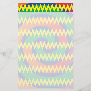 Papelaria Design Funky dos ziguezagues de Chevron dos
