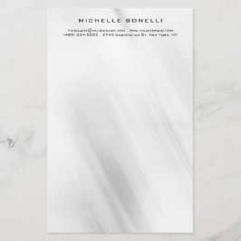 Papelaria Design Minimalista Moderno Profissional Cinza