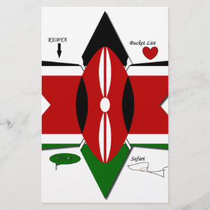 Papelaria Design Safari de Sinalizador Queniano