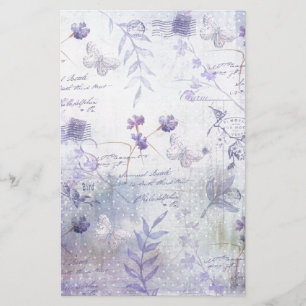 Papelaria Desligamento de Flores de lavanda