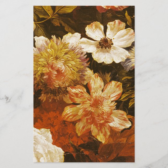 Papelaria Detalhe das flores (óleo em canvas) (Frente)