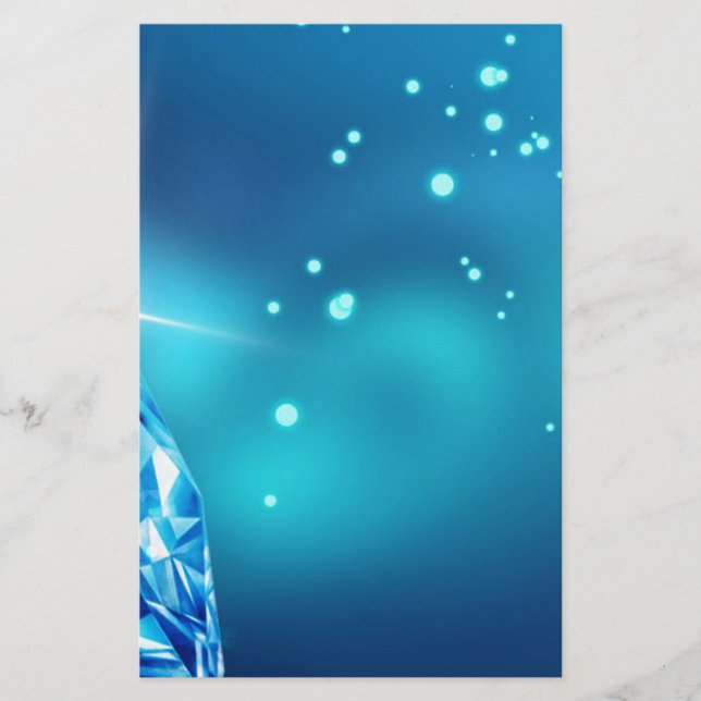 Papelaria diamante azul (Frente)