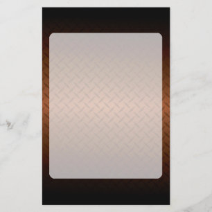 Papelaria Diamondplate Look Pattern Black to Copper Fade (Pa