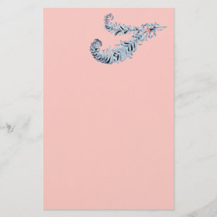 Papelaria DIAMONEN FEATHERS, papel de feltro rosa, preto e b
