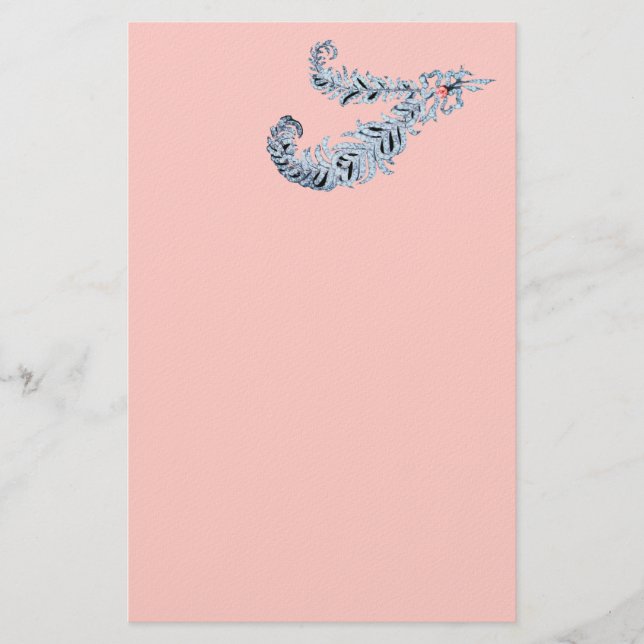 Papelaria DIAMONEN FEATHERS, papel de feltro rosa, preto e b (Frente)