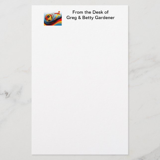 Papelaria Dinâmica de Futebol e Futebol (Frente)