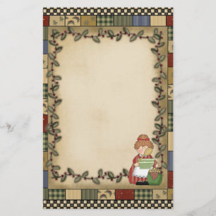 Papelaria Divertimento de desenho de Papel de carta da vovó