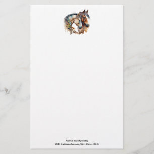 Papelaria Dois Belos Cavalos Oeste Boho